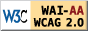WCAG 2.0 (AA) icon 圖示
